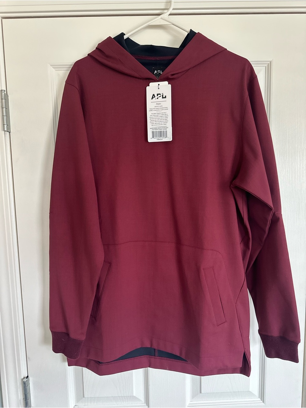 APL Men's Maroon Performance Hoodie. NWT Medium.